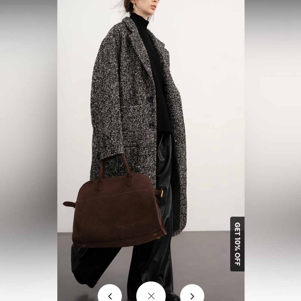 Commense Tweed Boucle Wool coat